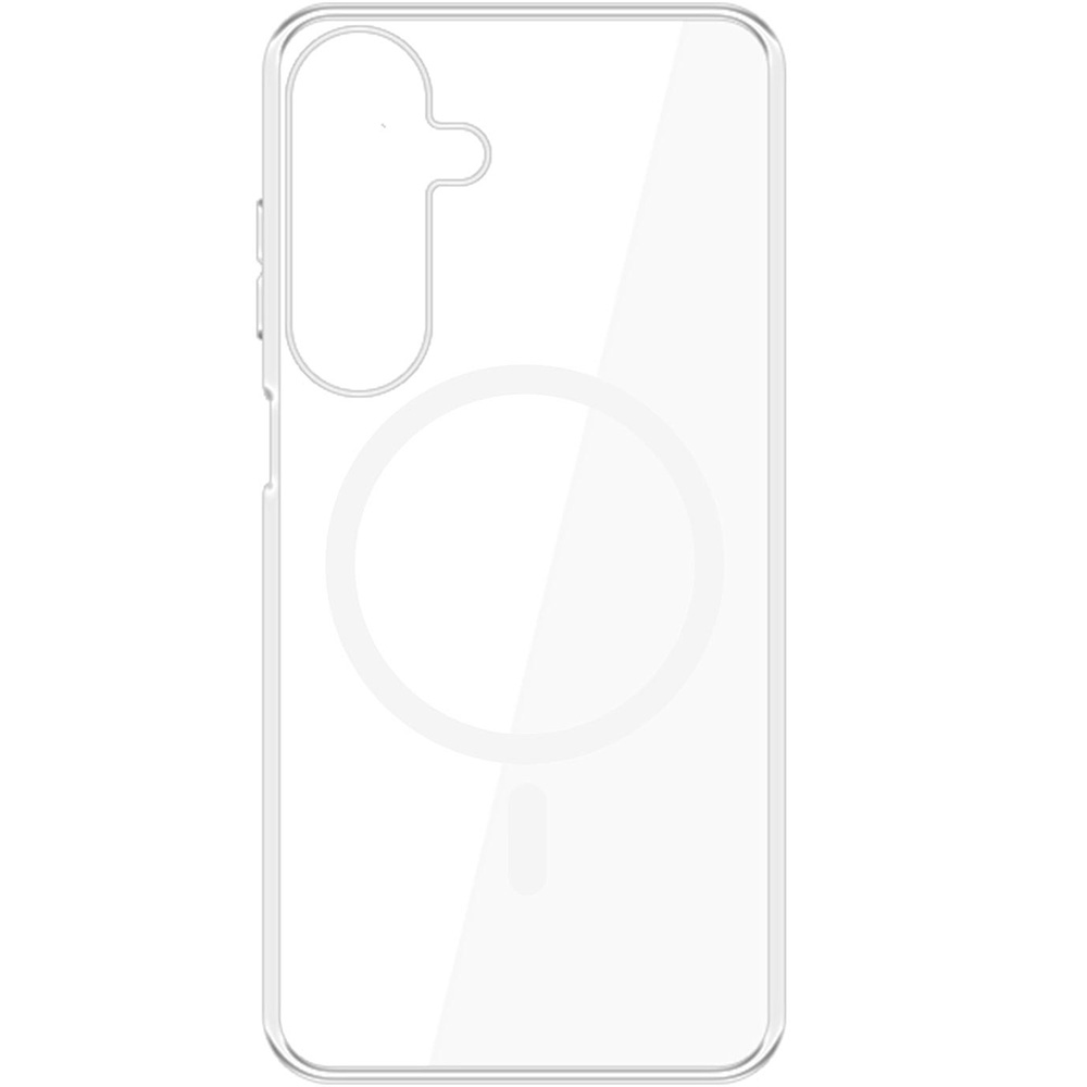 Etui 3mk Clear MagCase do MagSafe, do Galaxy S25 Plus, przezroczysto-białe